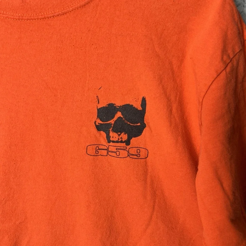 Suicideboys G59 Records T-Shirt Size Large Rap Hip Hop Logo Orange